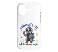 Carcasa para iPhone 16 Honey Badger Volver a la Escuela Vibra Escuelas En Deja Que Comience el Caos