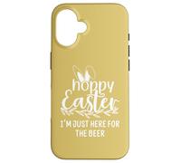 Carcasa para iPhone 16 Hoppy Easter Hour Some Bunny Needs Beer Here for The Hops