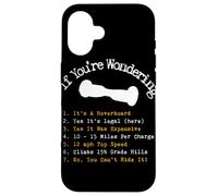 Carcasa para iPhone 16 Hoverboard Checklist Cool & Funny Hoverboard Gift