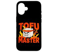 Carcasa para iPhone 16 Humor de Karate Vegano de Tofu Master Angry Ninja