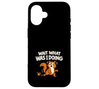Carcasa para iPhone 16 Humor Divertido Ardilla caótica energía hiperactiva Animal TDAH