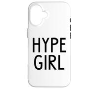 Carcasa para iPhone 16 Hype Girl Sign,Hype Girls Cheerleading Sports Mom Cheer Fan