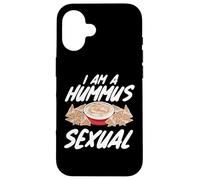 Carcasa para iPhone 16 I Am A Hummus Sexual Vegan Food Spread Juego de Palabras
