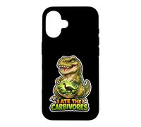 Carcasa para iPhone 16 I Ate The Carbívoros Divertido Juego de Palabras Vegano Dino