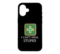 Carcasa para iPhone 16 I Can't Heal Stupid - Curanderos Divertido MMORPG Juegos de fantasía