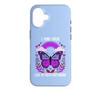 Carcasa para iPhone 16 I Find Your Lack of Faith Disturbing Christian Butterfly