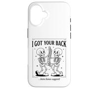 Carcasa para iPhone 16 I Got Your Back, Lindo Amigo Esqueleto
