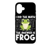 Carcasa para iPhone 16 I Hice The Math La Respuesta es Frog Math Teacher Math Club