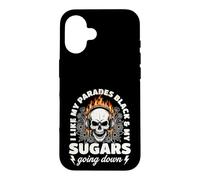 Carcasa para iPhone 16 I Like My Parades Black and My Sugars Going Down EMO Goth