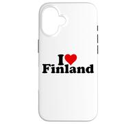 Carcasa para iPhone 16 I Love Heart Finlandia