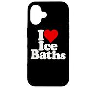 Carcasa para iPhone 16 I Love Heart Ice BAÑOS Cold TUBS
