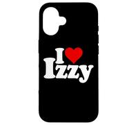 Carcasa para iPhone 16 I Love Heart Izzy Isabel Nombre EN UNA tee