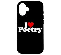 Carcasa para iPhone 16 I Love Heart POESÍA POEMAS POETAS