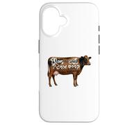 Carcasa para iPhone 16 I Love Morning Cow Poop Smell Funny Farmer Rancher Cow Lover