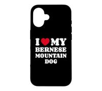 Carcasa para iPhone 16 I Love My Bernese Mountain Dog Boyero de Montana Bernés