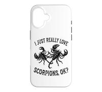 Carcasa para iPhone 16 I Love Scorpions Ok - Escorpión Lindo y Divertido