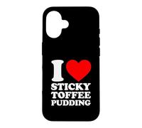 Carcasa para iPhone 16 I Love Sticky Toffee Pudding