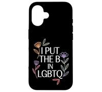 Carcasa para iPhone 16 I Put The B In LGBTQ Identidad del Orgullo Bi |-