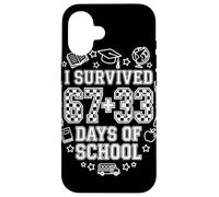 Carcasa para iPhone 16 I Survived 67+33 Days of School Funny Math 100th Day School