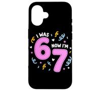 Carcasa para iPhone 16 I Was 6 Now I'm 7 Funny 7th Birthday Girl Party