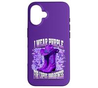 Carcasa para iPhone 16 I Wear Purple For Lupus Awareness