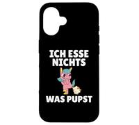 Carcasa para iPhone 16 Ich Esse Nada Que pupst Veganos y Vegetarianos.