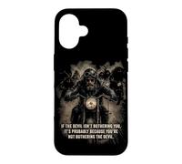 Carcasa para iPhone 16 If The Devil Isn'T Bothering You... Men Christian Motorcycle