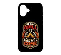 Carcasa para iPhone 16 If You Grill It They Will Come Funny Barbacoa Fumar Carne