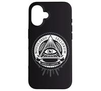 Carcasa para iPhone 16 Illuminati Todo lo Viendo Ojo conspiración ilusión pirámide