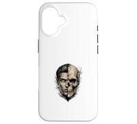 Carcasa para iPhone 16 Ilustración de Concepto de cráneo de Muerte de Vida de Doble