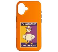 Carcasa para iPhone 16 I'm Not Bossy I Am The Boss Funny Nurse Teacher Mom Kid