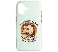 Carcasa para iPhone 16 I'm Not Mad This IS Just MY Face Funny Zarigüeya Scream Meme
