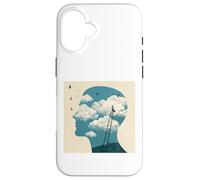 Carcasa para iPhone 16 Imagina más Nube Mente Único Cielo Surrealista