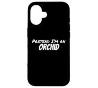 Carcasa para iPhone 16 Imagina Que Soy una orquídea Perezosa Fiesta de Disfraces de Halloween