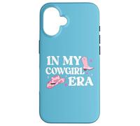 Carcasa para iPhone 16 In My Cowgirl Era Cowboy Boot Pink Cowgirl Hat Lets Go Girls