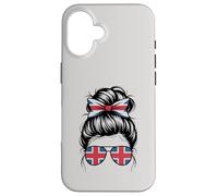 Carcasa para iPhone 16 Inglaterra Born Pride Flag Match Favorite Game Day