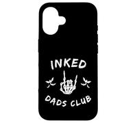 Carcasa para iPhone 16 Inked Dads Club Skeleton Hand Bats Graphic