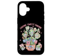 Carcasa para iPhone 16 Introvert Home Sweet Cactus Home Graphic Women Funny GNOME