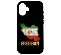 Carcasa para iPhone 16 Irán Libre - Bandera de Libertad de Paz y Esperanza
