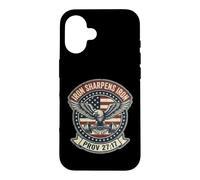 Carcasa para iPhone 16 Iron Sharpens Iron Christian Men Bible Scripture Gym Workout