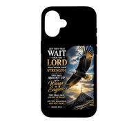 Carcasa para iPhone 16 Isaiah 40:31 Wait on The Lord, Renew Strength Eagle
