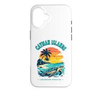 Carcasa para iPhone 16 Islas Caimán Caribbean Paradise Sea Turtle Sunset Camiseta