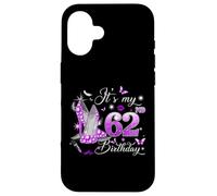 Carcasa para iPhone 16 It’s My 62nd Birthday Pink 62 Years Old Birthday Queen Party