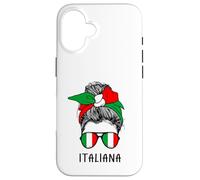 Carcasa para iPhone 16 Italian Italiana Girl Italian Heritage Italy Flag