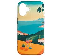 Carcasa para iPhone 16 Italian Village Cocktail by The Sea Amalfi Summer Art