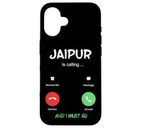 Carcasa para iPhone 16 Jaipur está Llamando y Debo IR a India Viajando