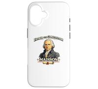 Carcasa para iPhone 16 James Madison Padre de la Constitución Padre fundador