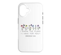 Carcasa para iPhone 16 Jeremiah 29:11 For I Know The Plans I Have For You Bible