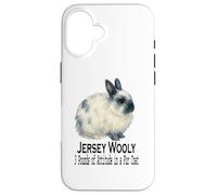 Carcasa para iPhone 16 Jersey Wooly Rabbit 3 Libras de Actitud en un Abrigo de Piel