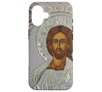 Carcasa para iPhone 16 Jesucristo El Salvador Icono Ortodoxo Cristiano